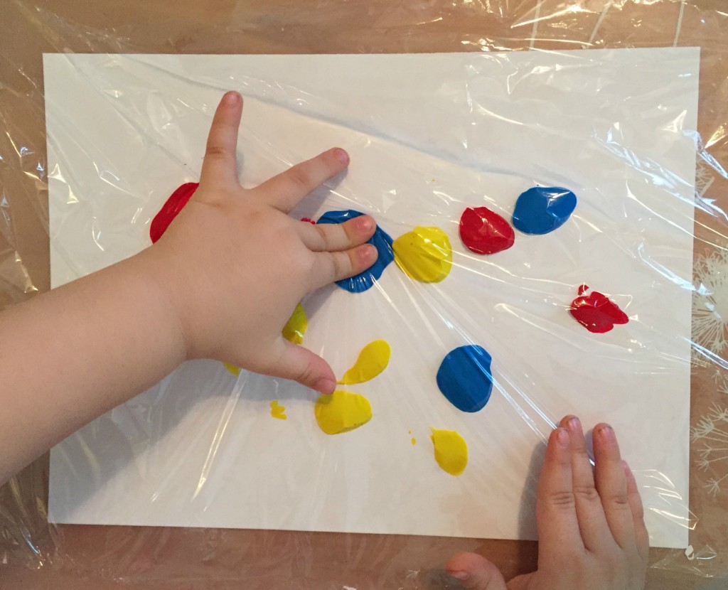 Cling Wrap Art - Ms. Stephanie's Preschool