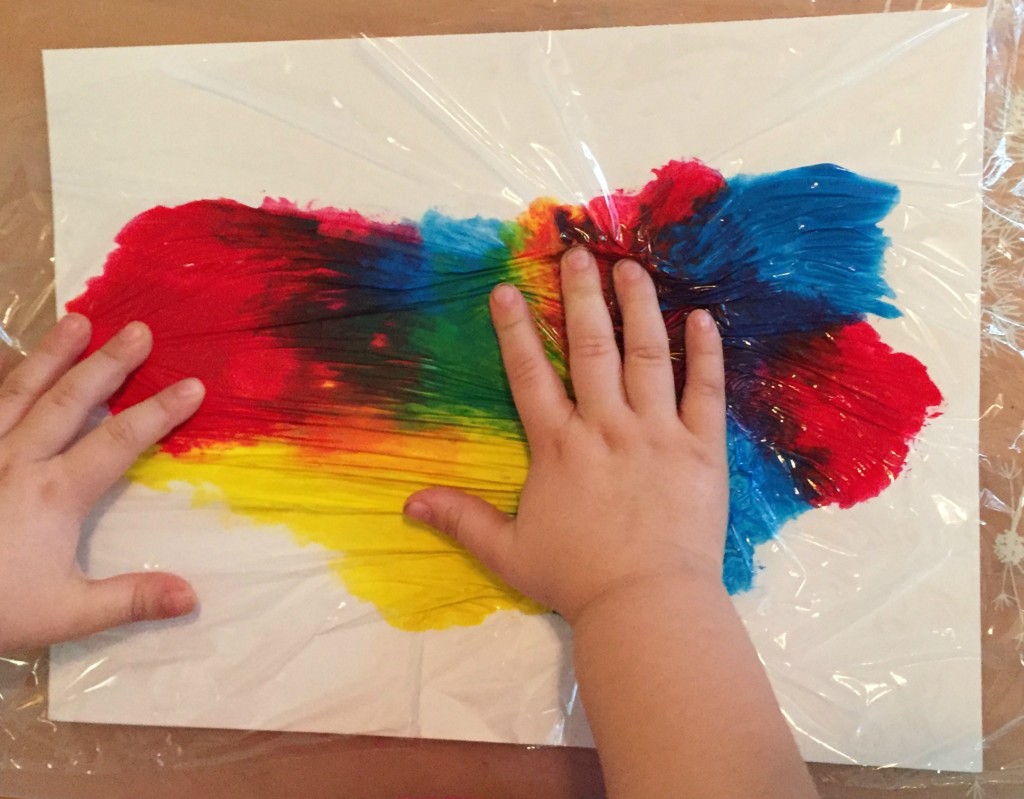 Cling Wrap Art - Ms. Stephanie's Preschool