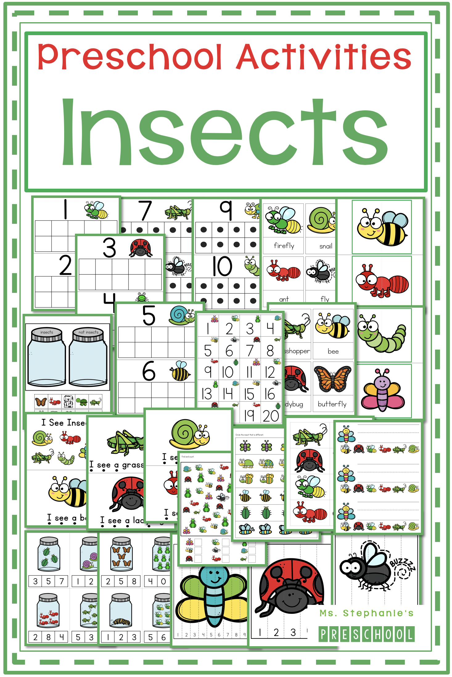 Insect Activities for the Preschool Classroom - Ms. Stephanie's Preschool