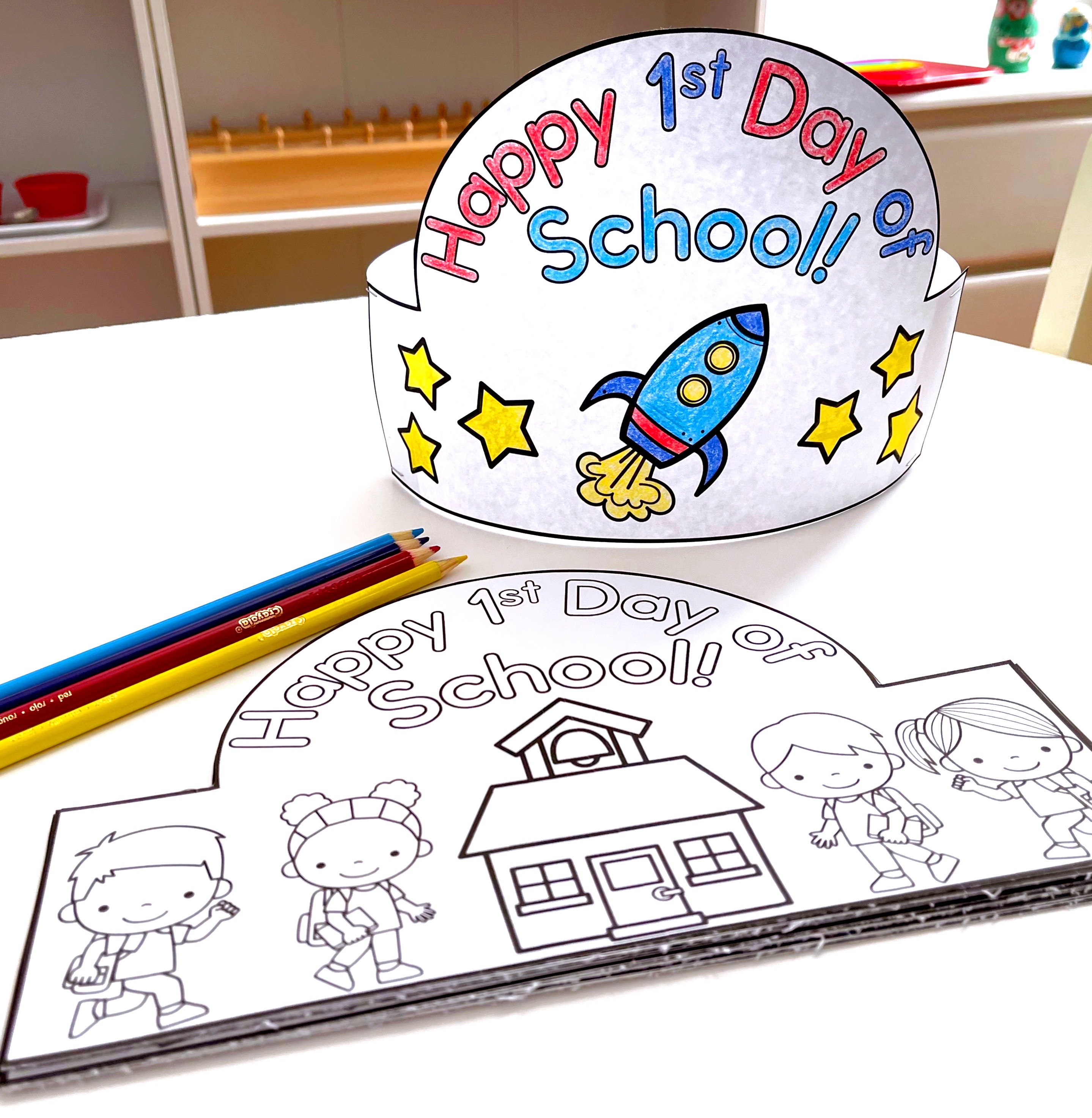 Last Day Of School Crown Template Free