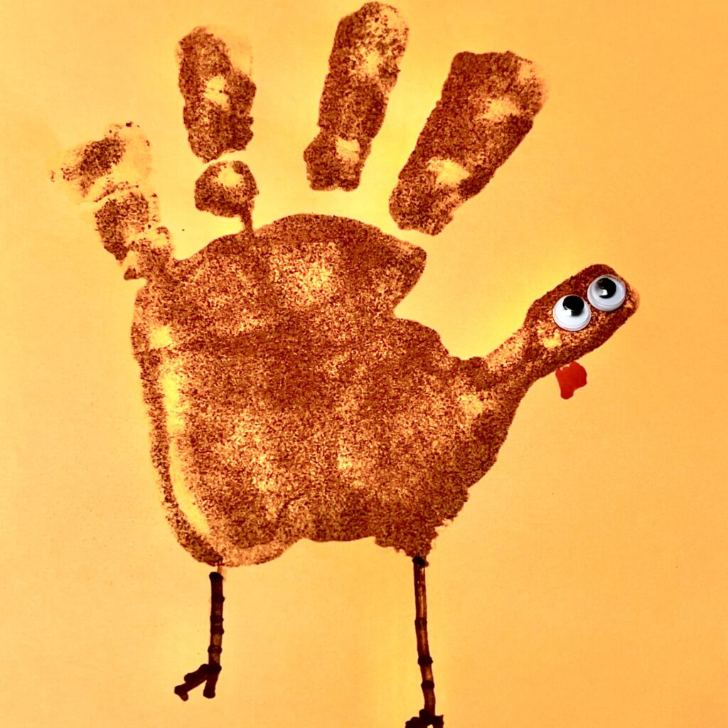 Thanksgiving Cinnamon Handprint Turkey