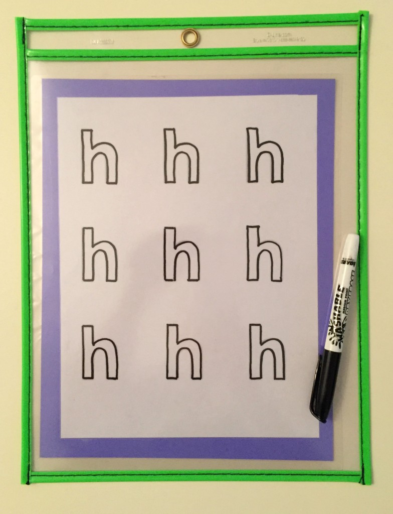Working with the Letter H in the Preschool Classroom 