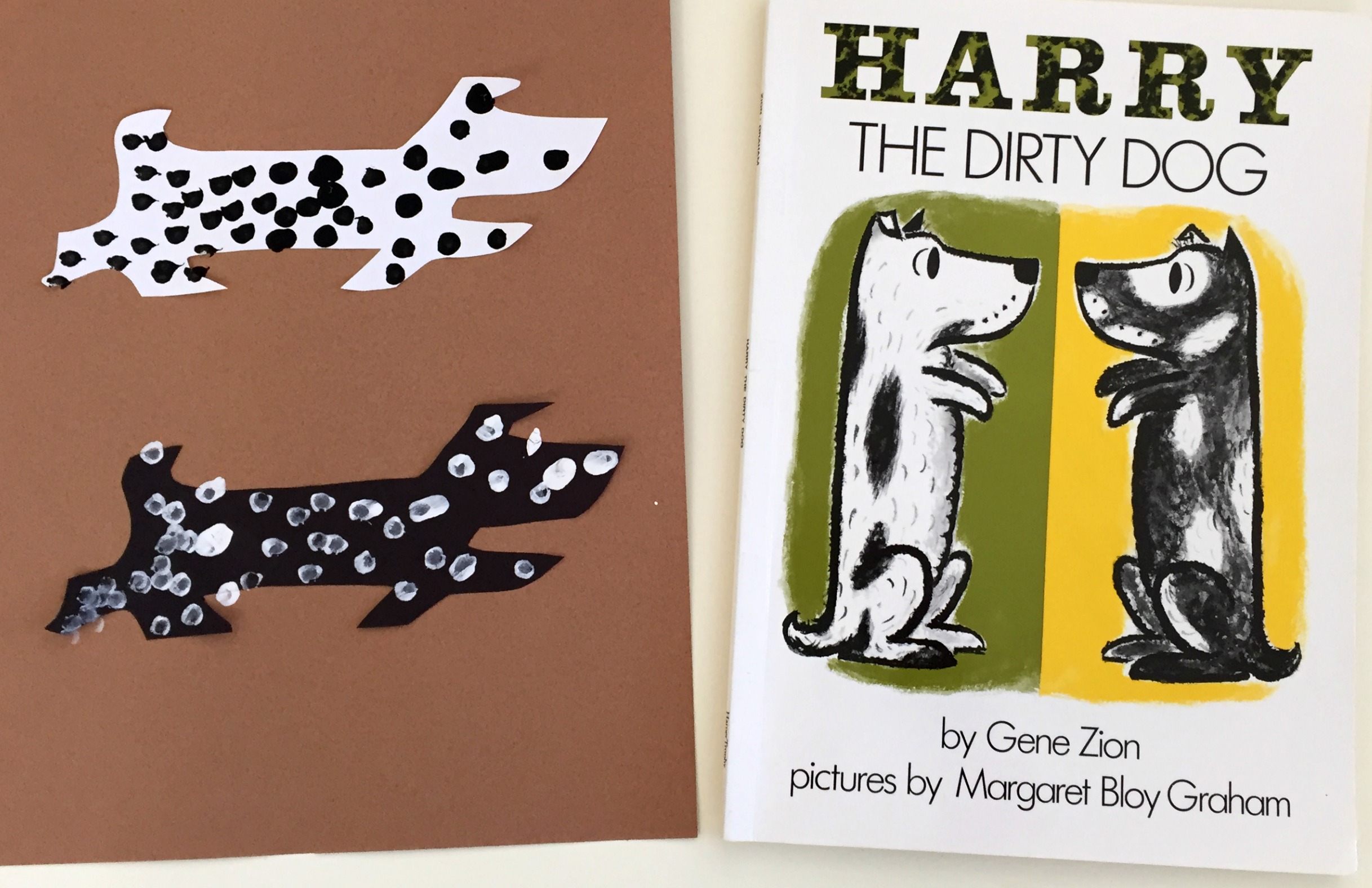 Working with the Letter H in the Preschool Classroom - Harry the Dirty Dog with art activity 