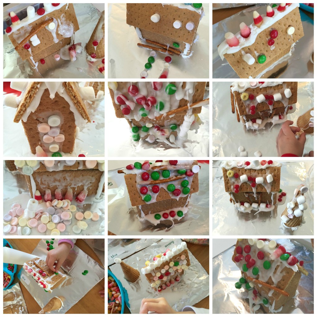 Decorating Gingerbread Houses, Ms. Stephanie's Preschool