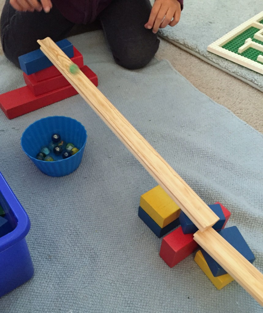 STEAM Activities in the Preschool Classroom - Marble Ramp