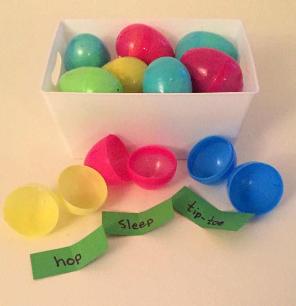Easter Fun in the Preschool Classroom - Command Activities