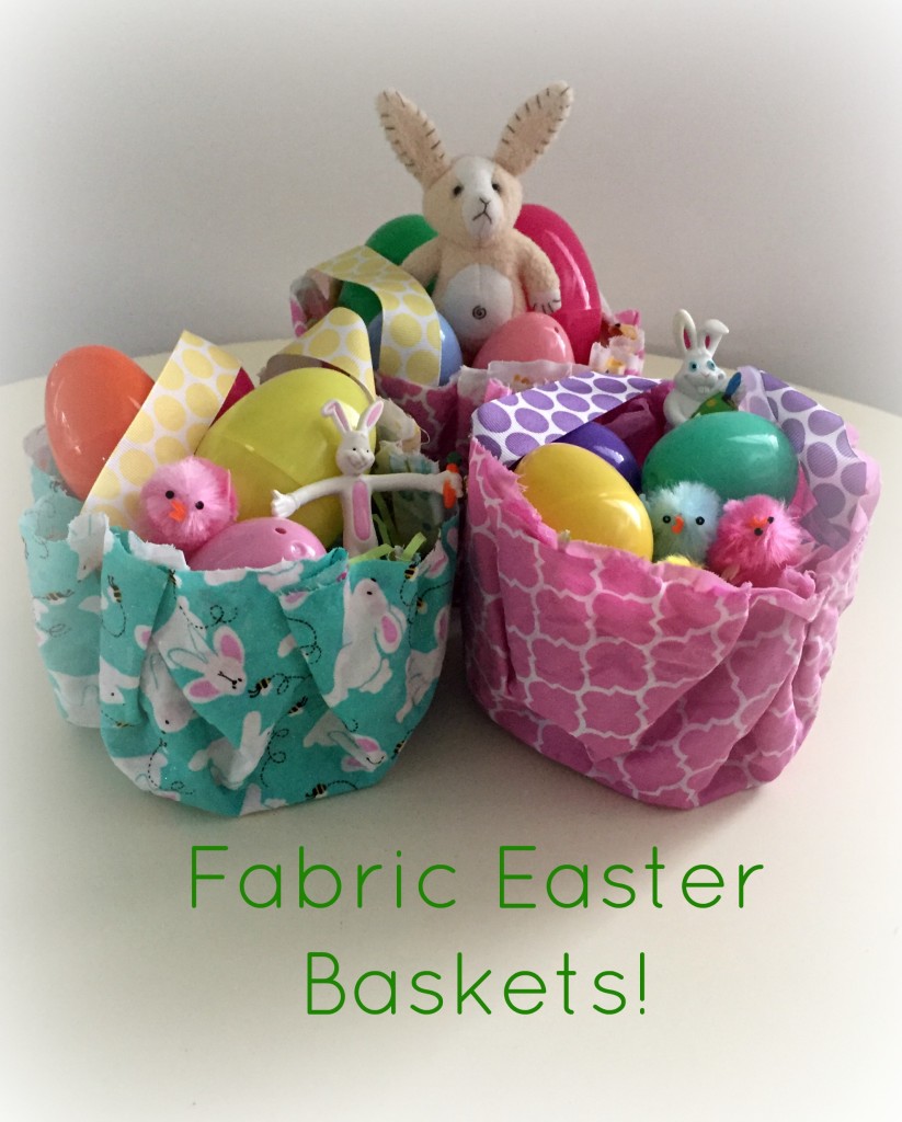 Easter Fun in the Preschool Classroom - Fabric Easter Baskets