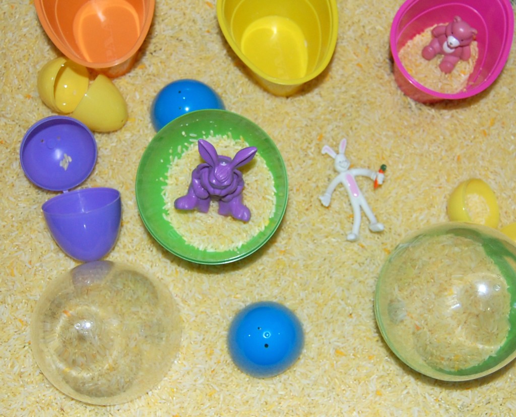 Easter Fun in the Preschool Classroom - Sensory Bin 