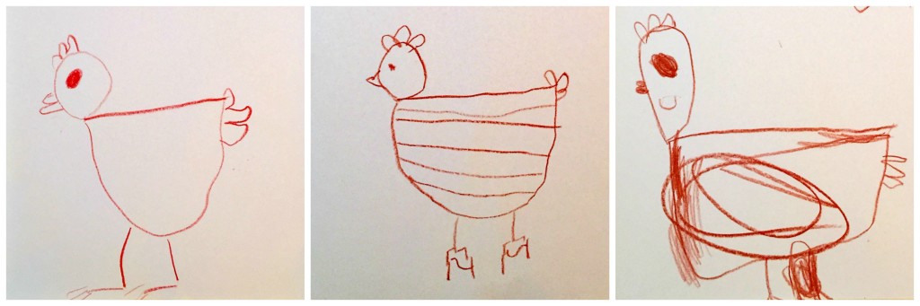 Drawing in the Preschool Classroom - Little Red Hen