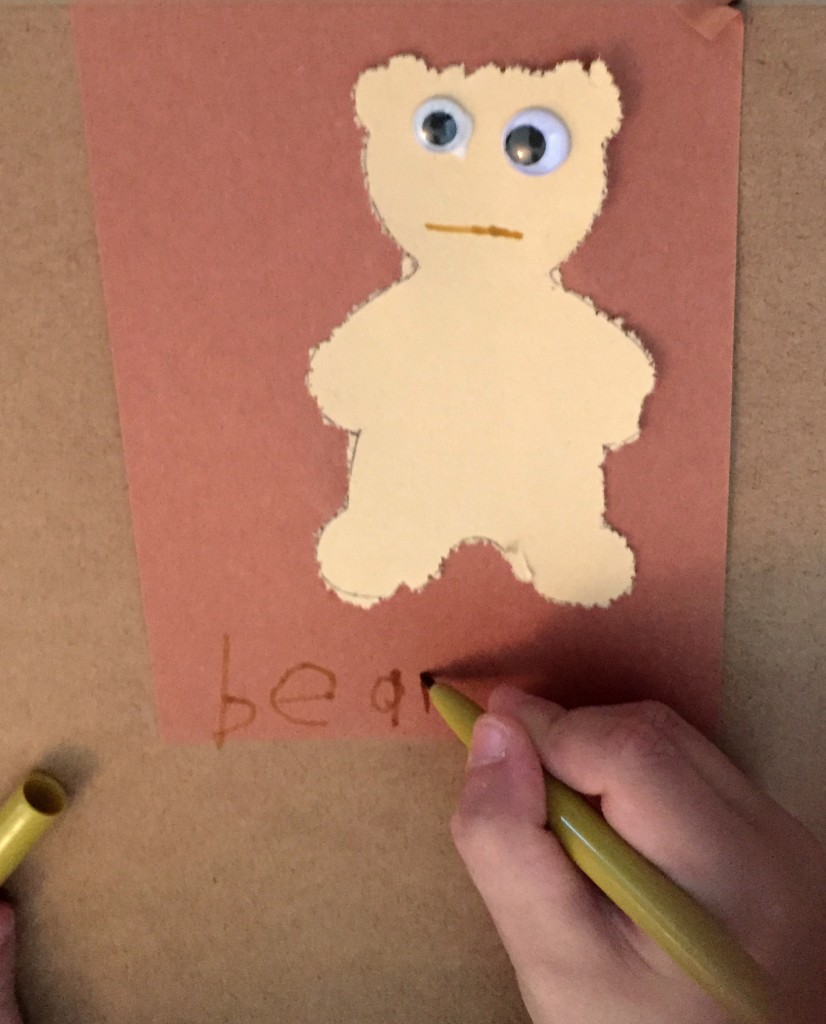 Teddy Bear Day activities for Preschoolers - Poking out bears