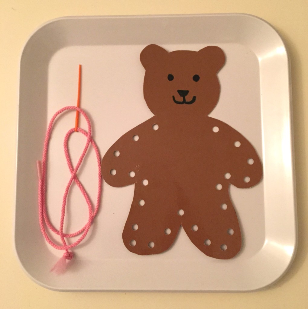 Teddy Bear Day activities for Preschoolers - Sewing bears