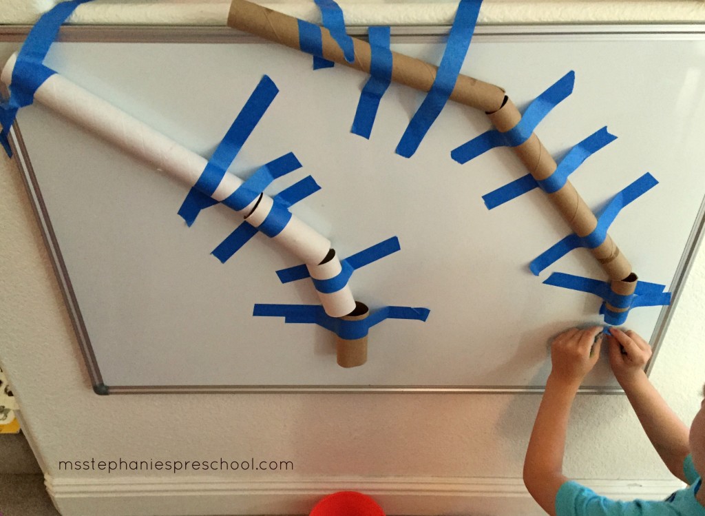 Steam Activities in the Preschool Classroom - Marble Run