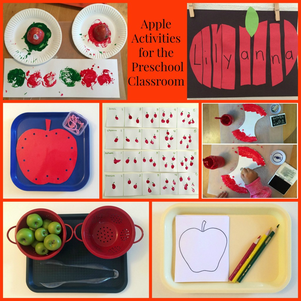 Apple Activities For The Preschool Classroom
