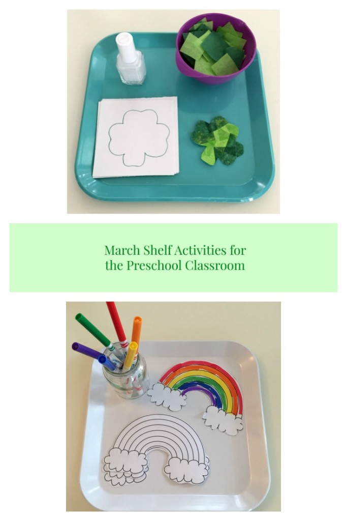 March Shelf Activities for the Preschool Classroom  