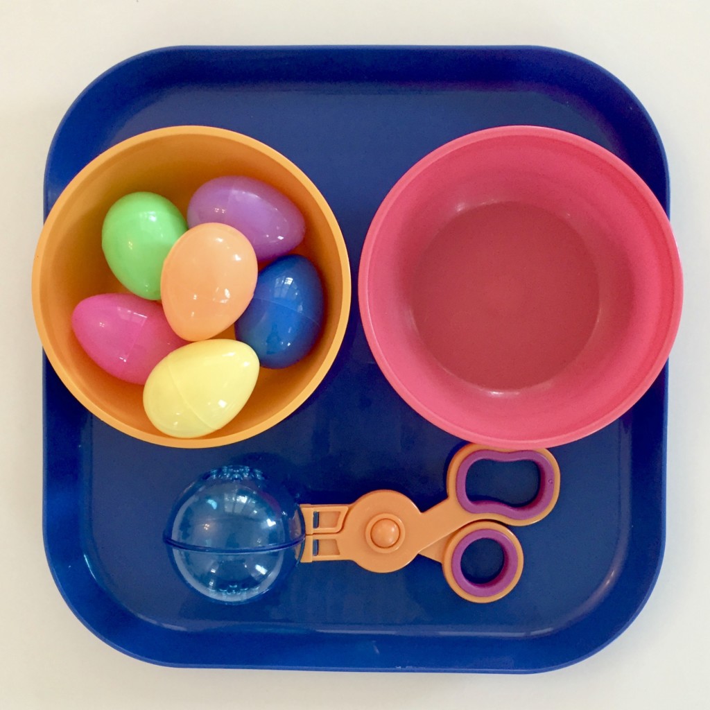 Easter Shelf Activities for the Preschool Classroom - Practical Life Shelf 
