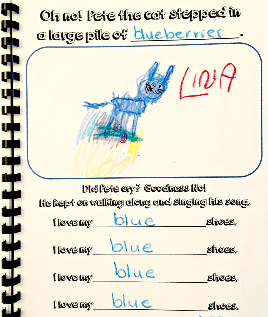 Pete the Cat - Page from our Class Book 