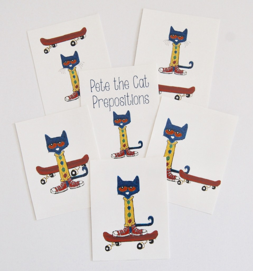 Pete the Cat Preposition Cards 