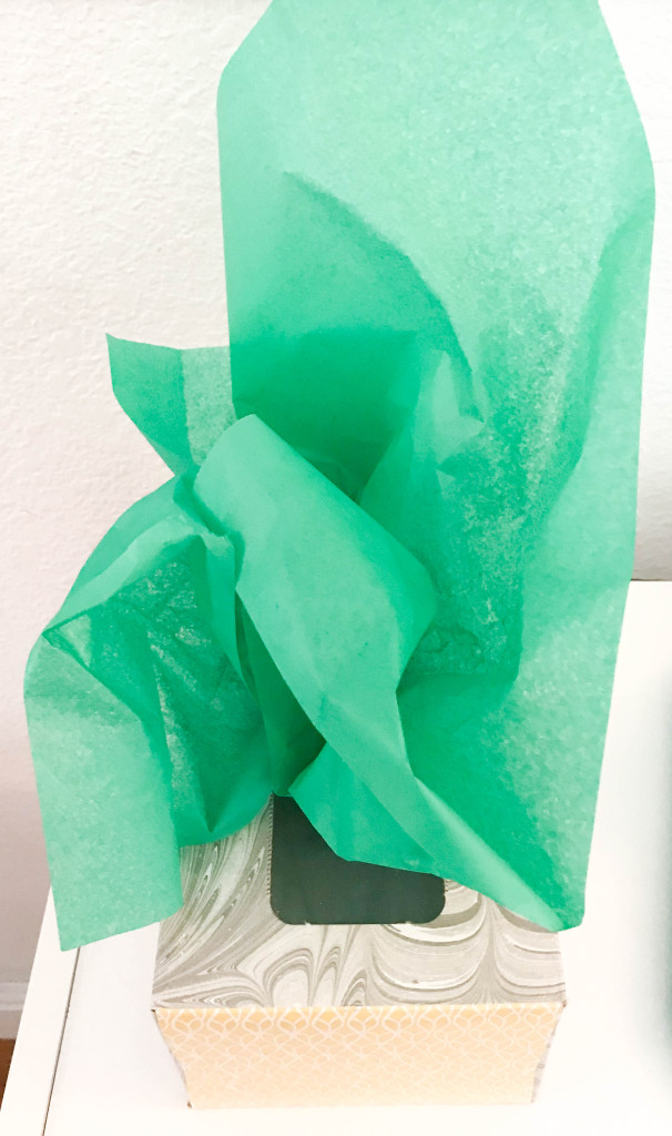 Dr. Suess Week - Wacky Wednesday Green Tissue in the tissue box, that is wacky! 
