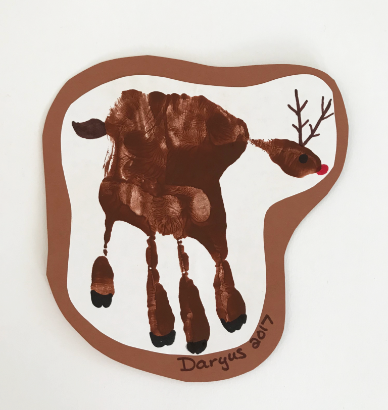 Reindeer Handprint - Ms. Stephanie's Preschool
