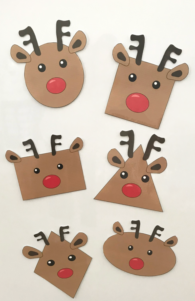Reindeer Shapes - Christmas Reindeer Projects