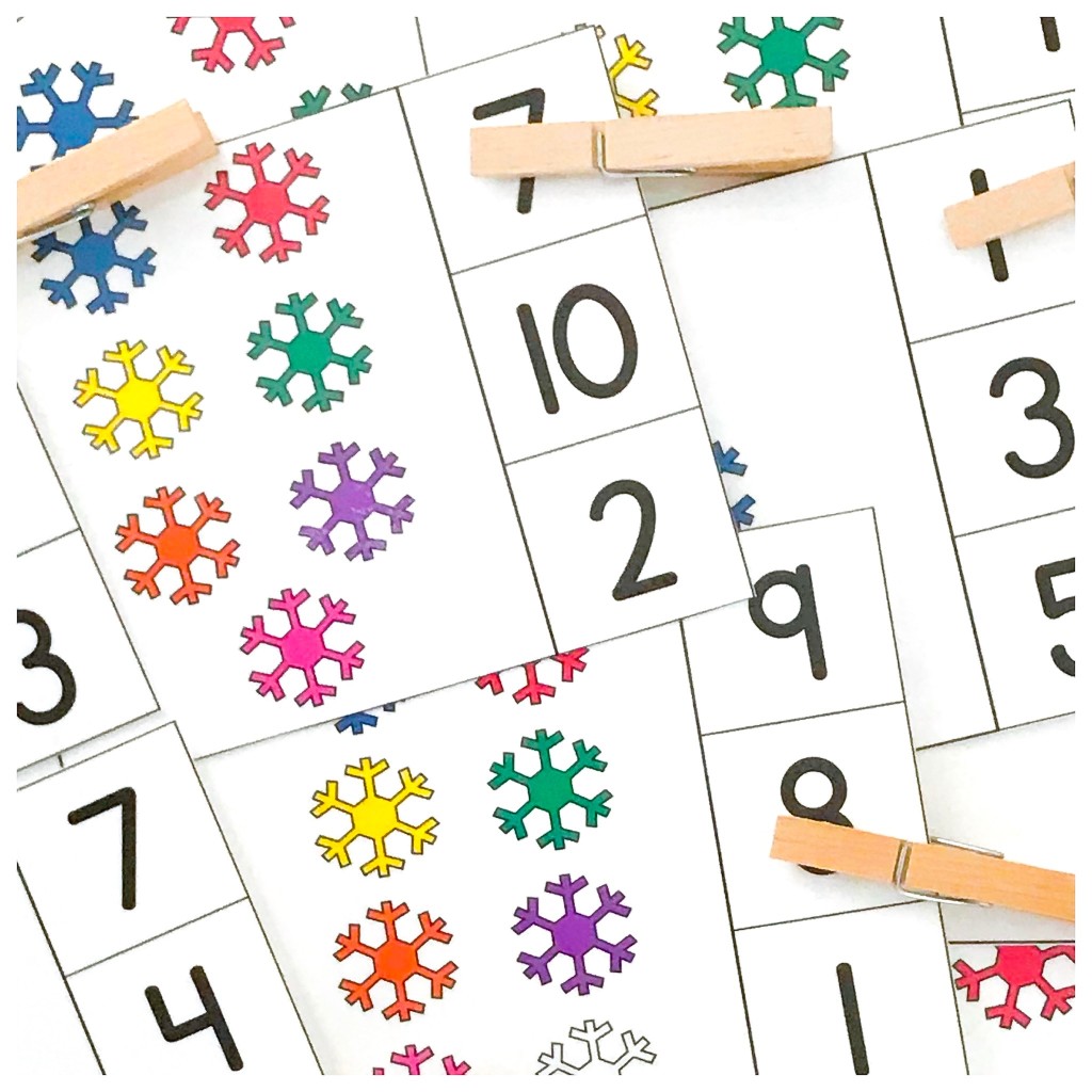 Counting Snowflakes - Snowflake Activities for the Preschool Classroom