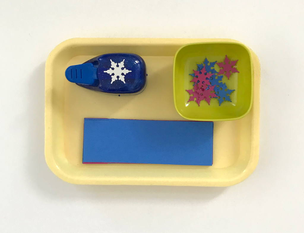 Snowflake Punching - Snowflake Activities in the Preschool Classroom 