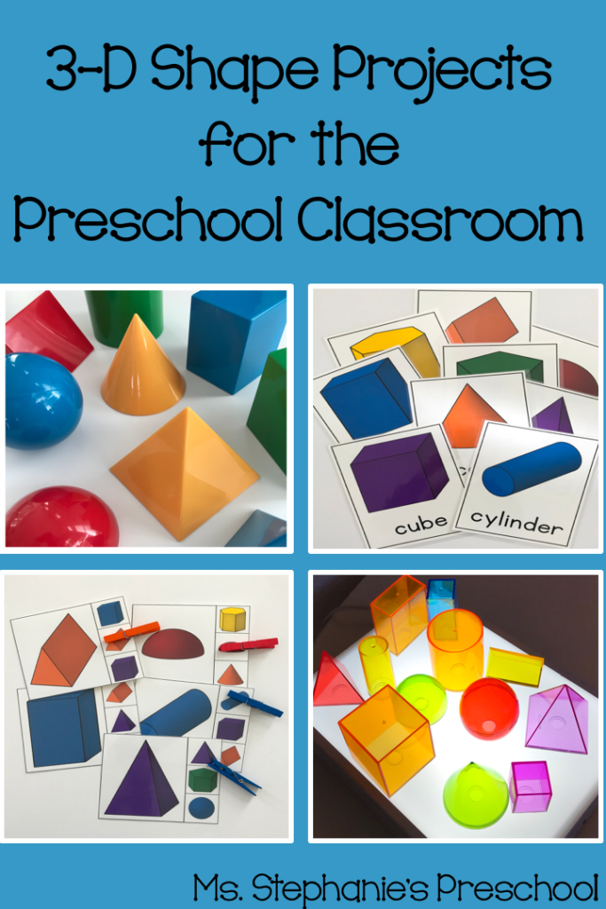 3-D Shape Projects for the Preschool Classroom 