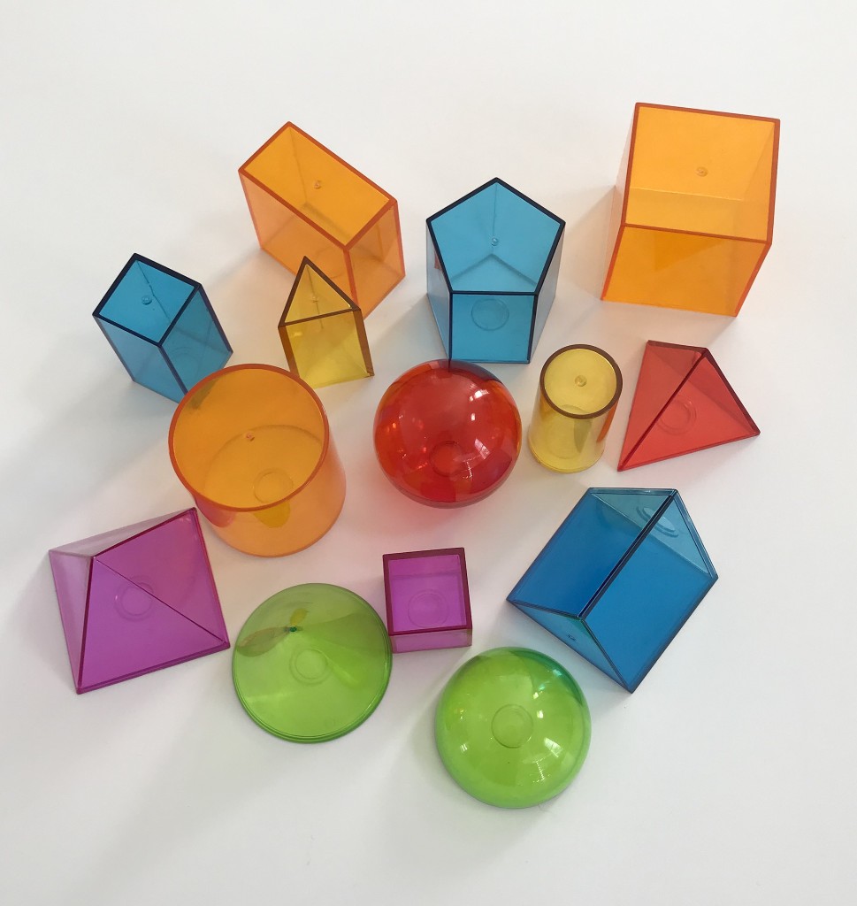 Clear 3-D shapes