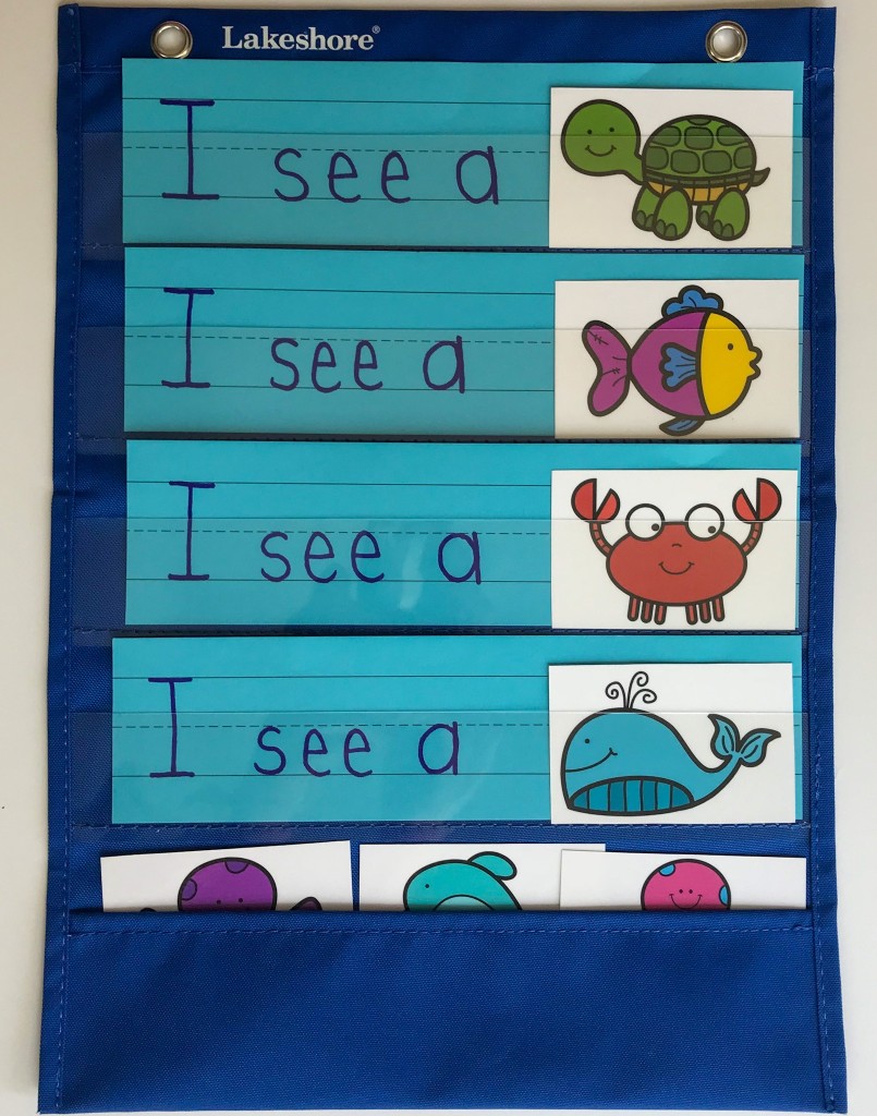 Preschool Sea Animals Activities - Pocket Chart 