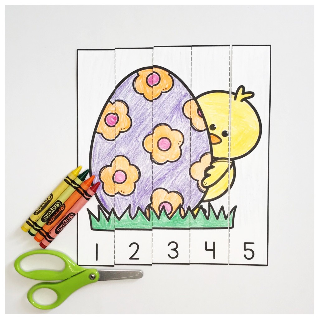 Easter Preschool Math Worksheets 