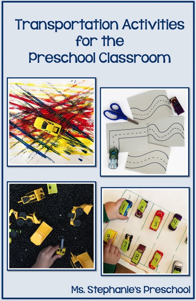 Transportation Activities for the Preschool Classroom 