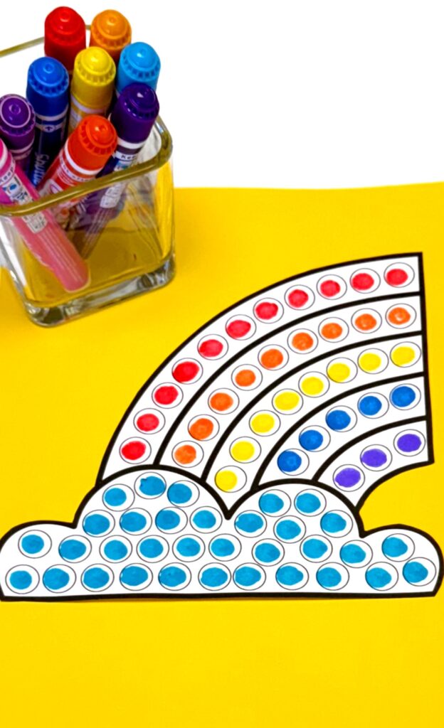 Rainbow Dot Art
