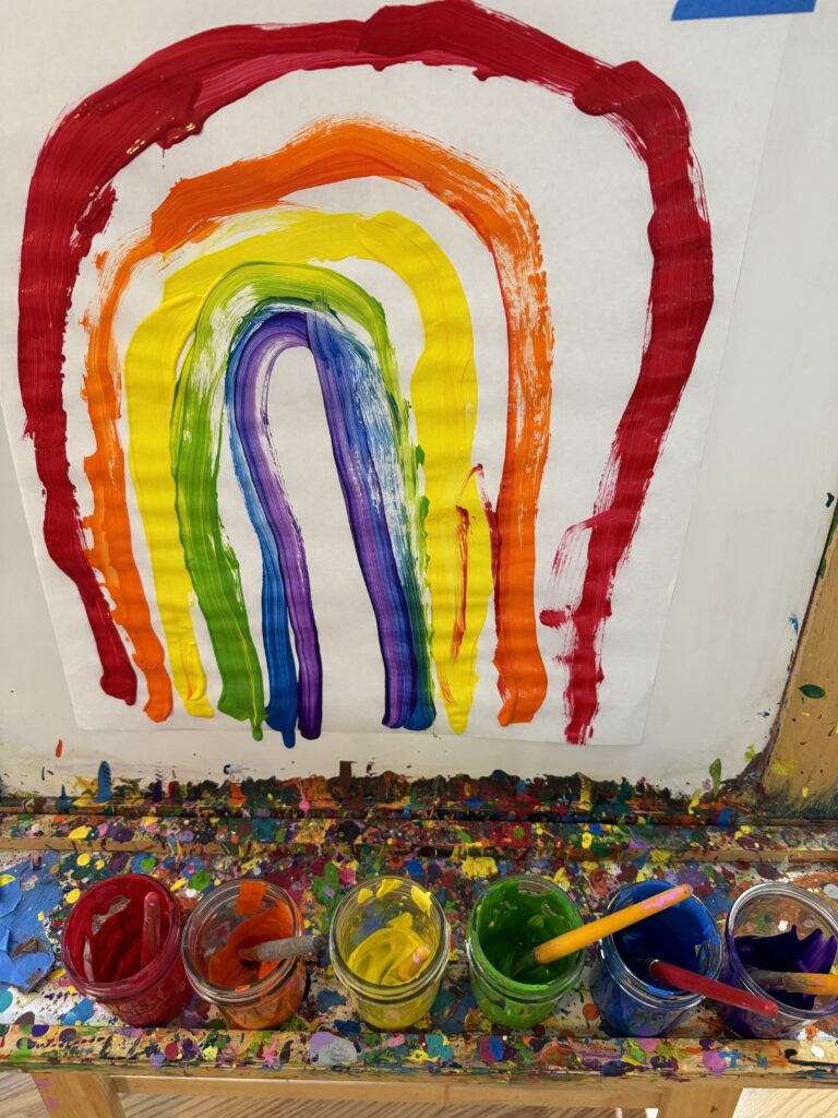 Rainbow Easel Painting
