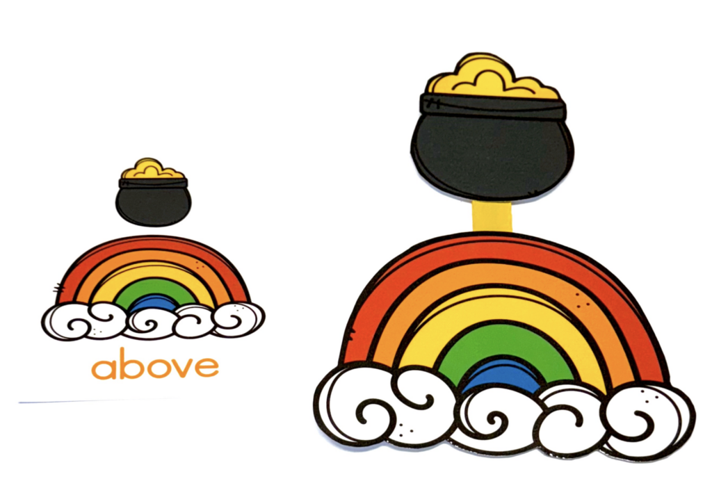 Rainbow and Pot of Gold Position Word Activity