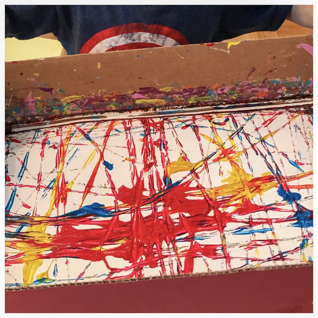 Quick and Easy to Prep Preschool Art Projects - Marble painting 