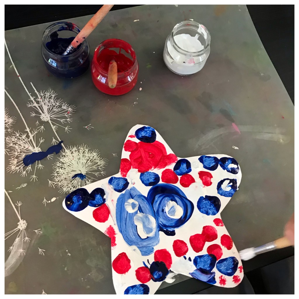 4th of July Projects for the Preschool Classroom - Star Painting 