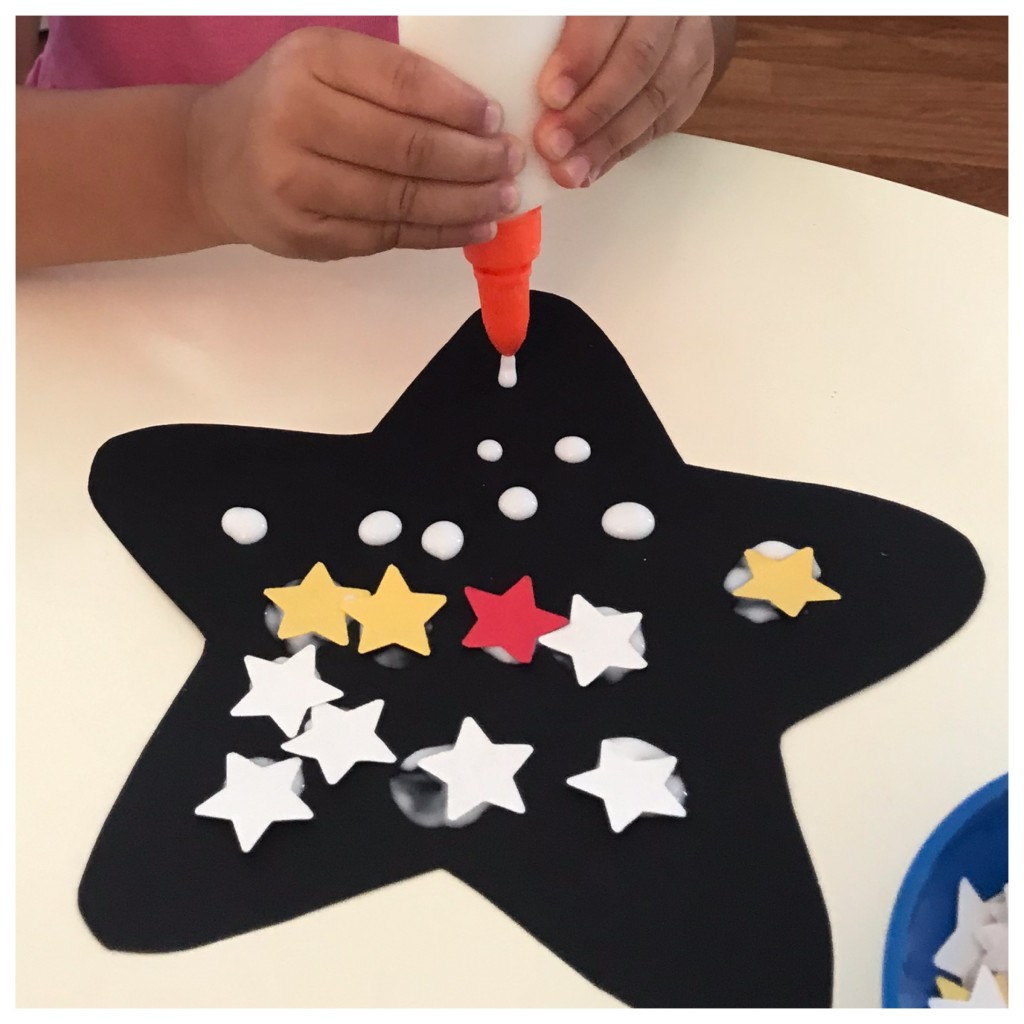 Space Activities for the Preschool Classroom Glueing Project 