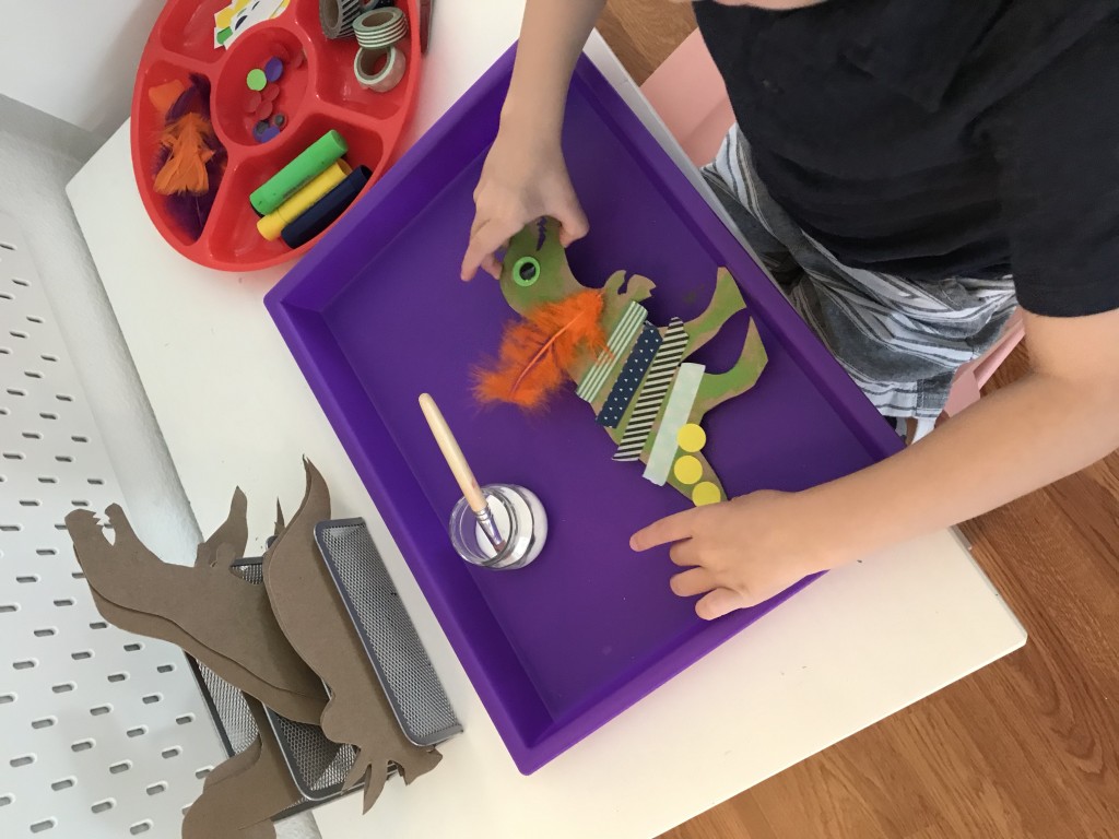 Dinosaur Preschool Activities - Collages 