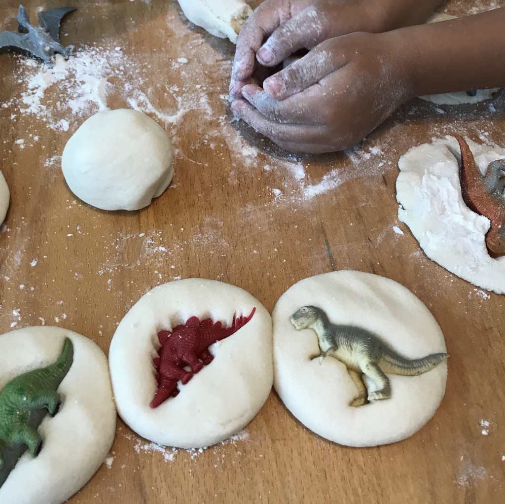 Dinosaur Preschool Activities - Salt Dough Dinosaurs 