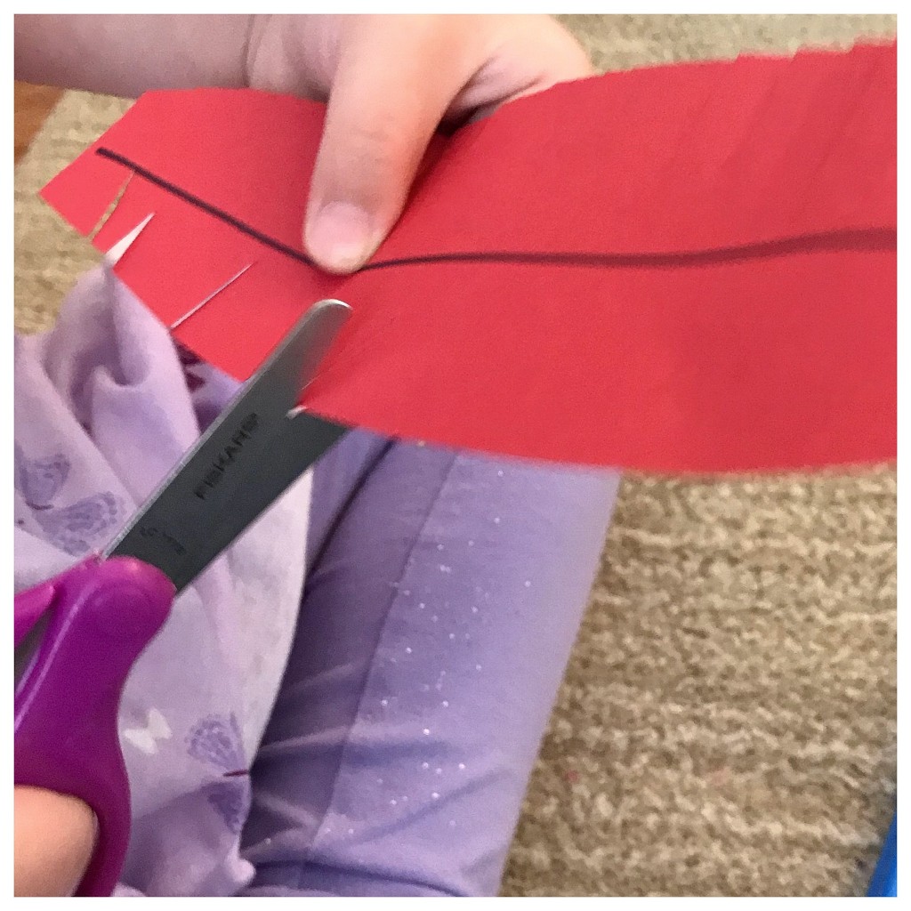 Fall Scissor Activities for the Preschool Classroom - Feathers