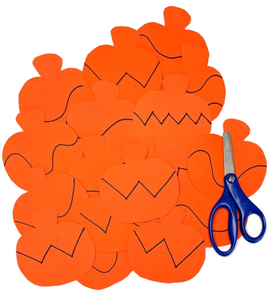 Pumpkin Scissor Cutting Practice