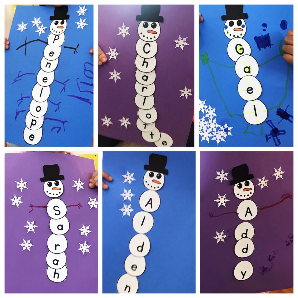 Snowman Name Activity 