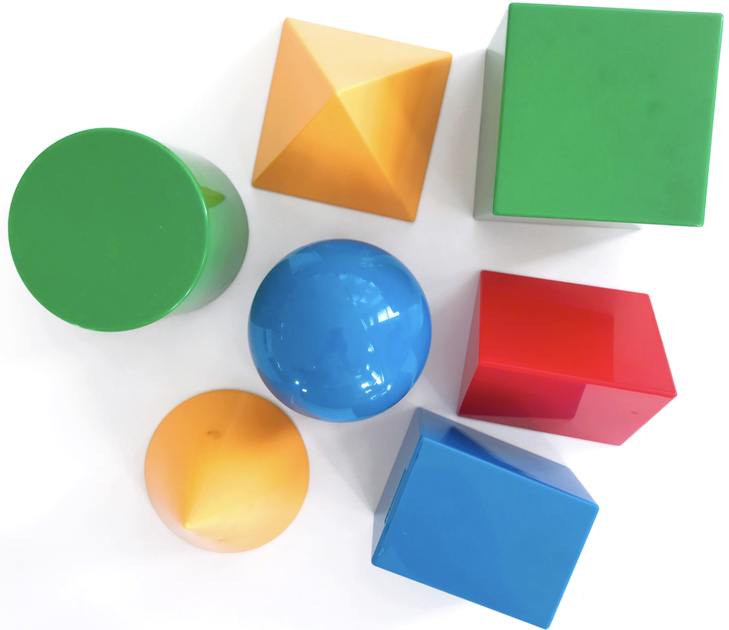 What 3-D shape is missing? A preschool game