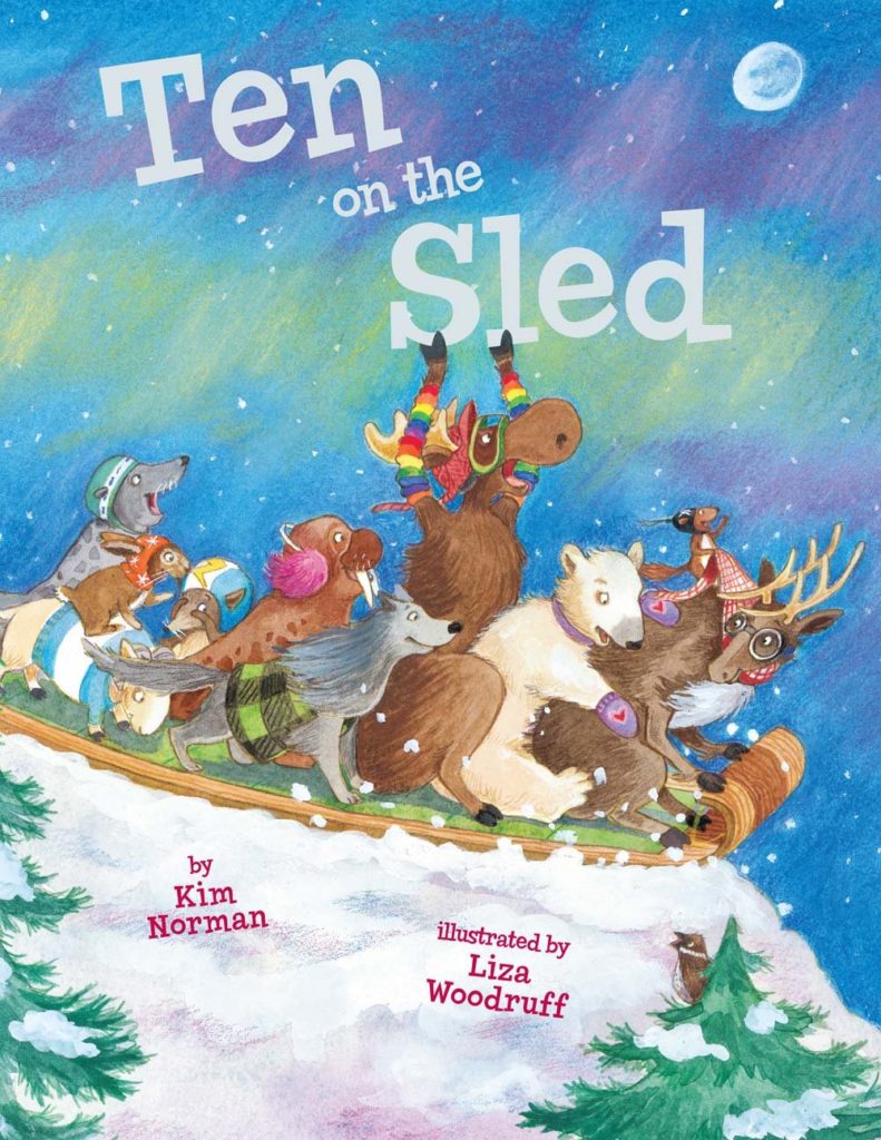 Winter Preschool Books Ten on the Sled