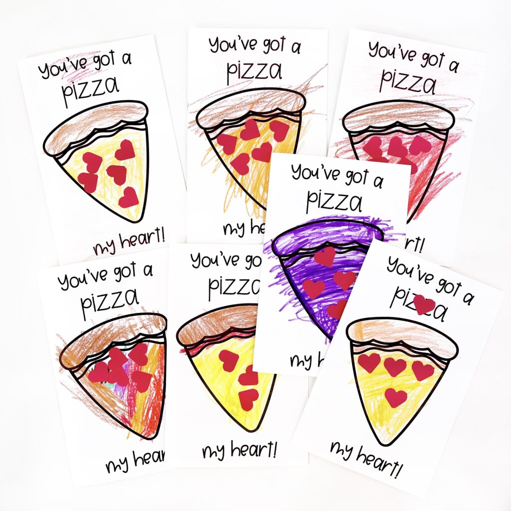 Pizza My Heart Valentine Craft 
