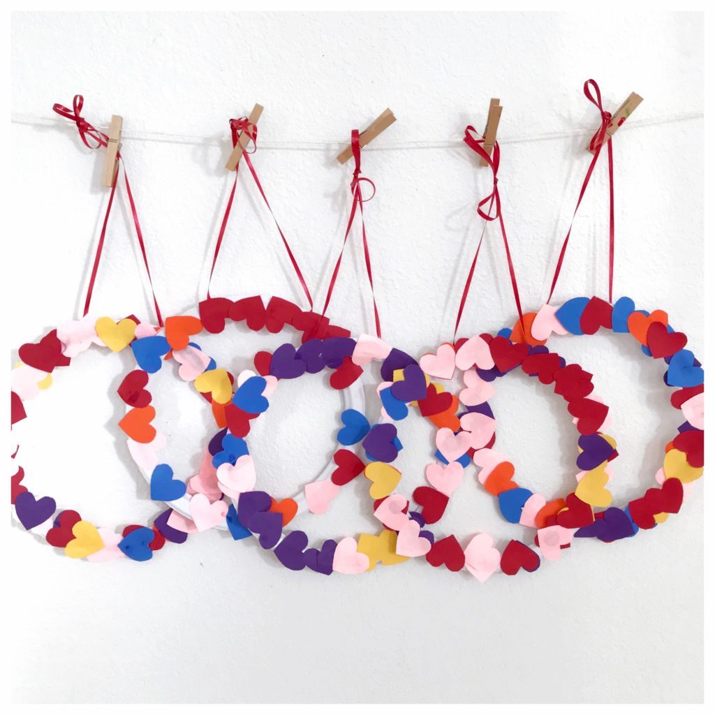 Heart wreath for Valentine's Day 