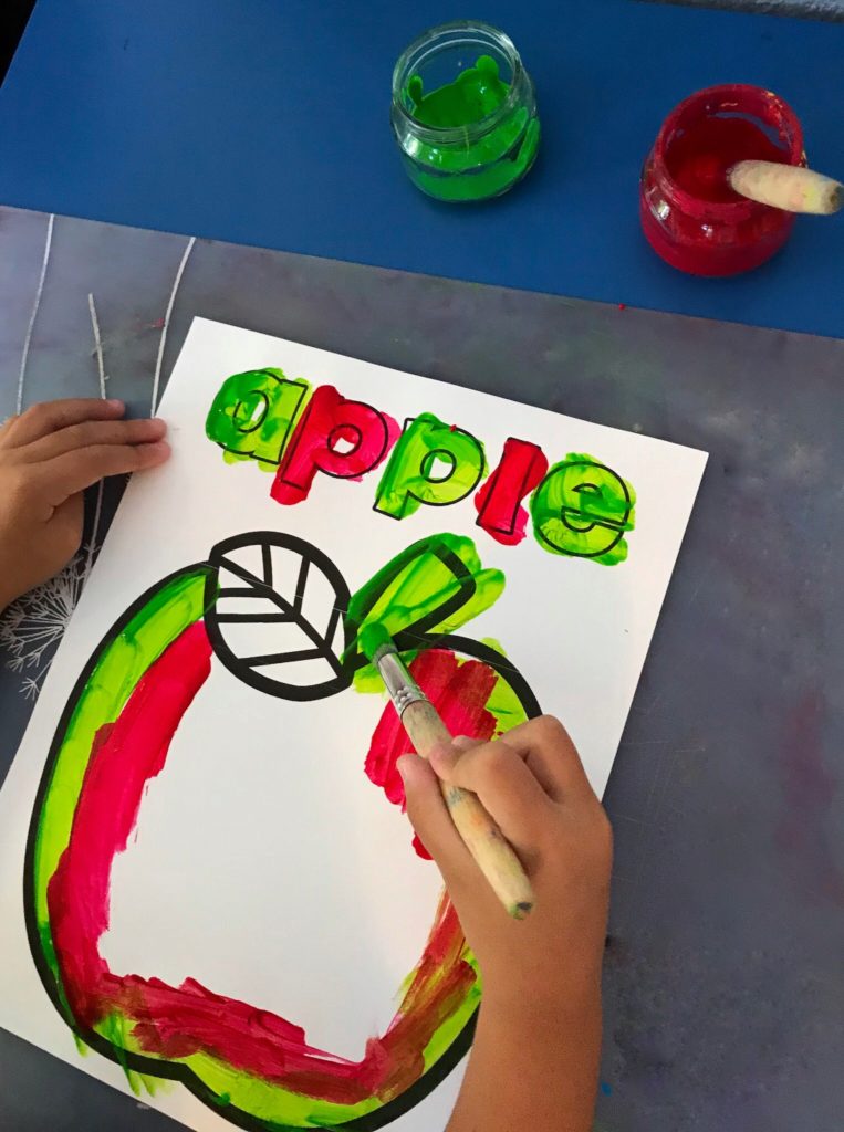Apple Activities - Apple Painting 