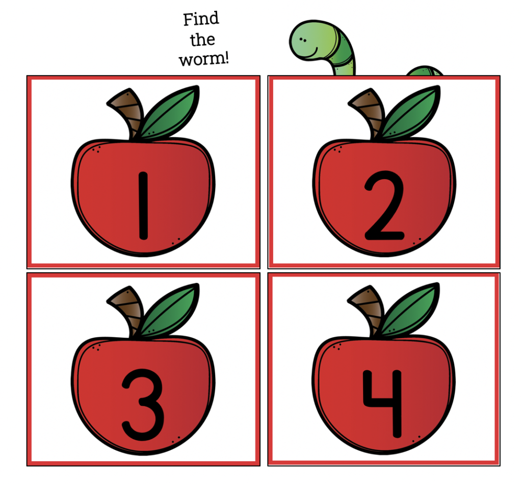 Find the worm apple activity 