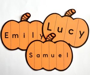 Pumpkin Name Craft Activity - Ms. Stephanie's Preschool