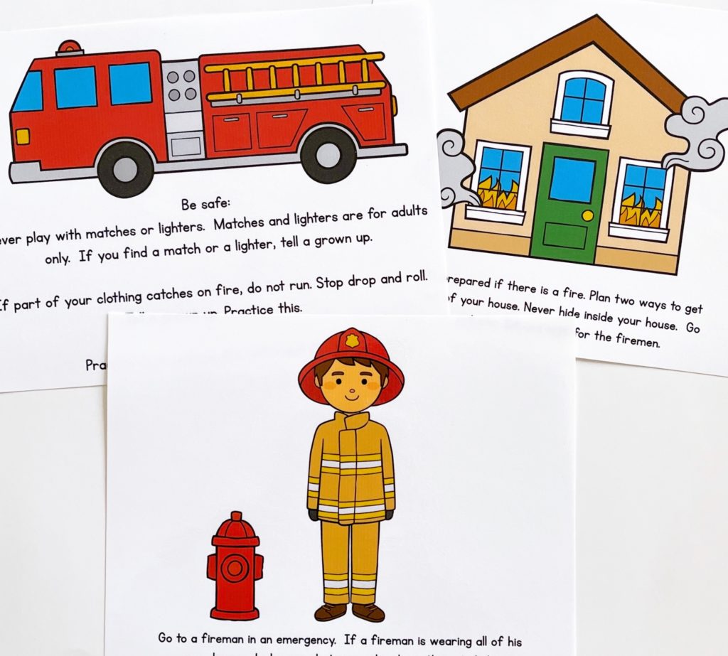Fire Safety Week Preschool Circle Time Posters